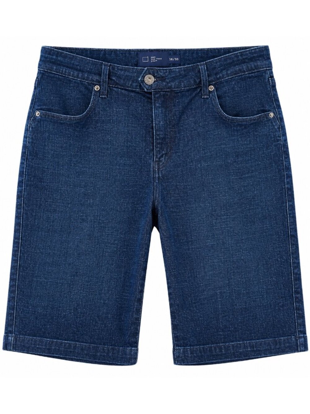 Levis Womens Denim Bermuda Shorts Demi Curve Classic Size 16/33 Dark Wash Casual